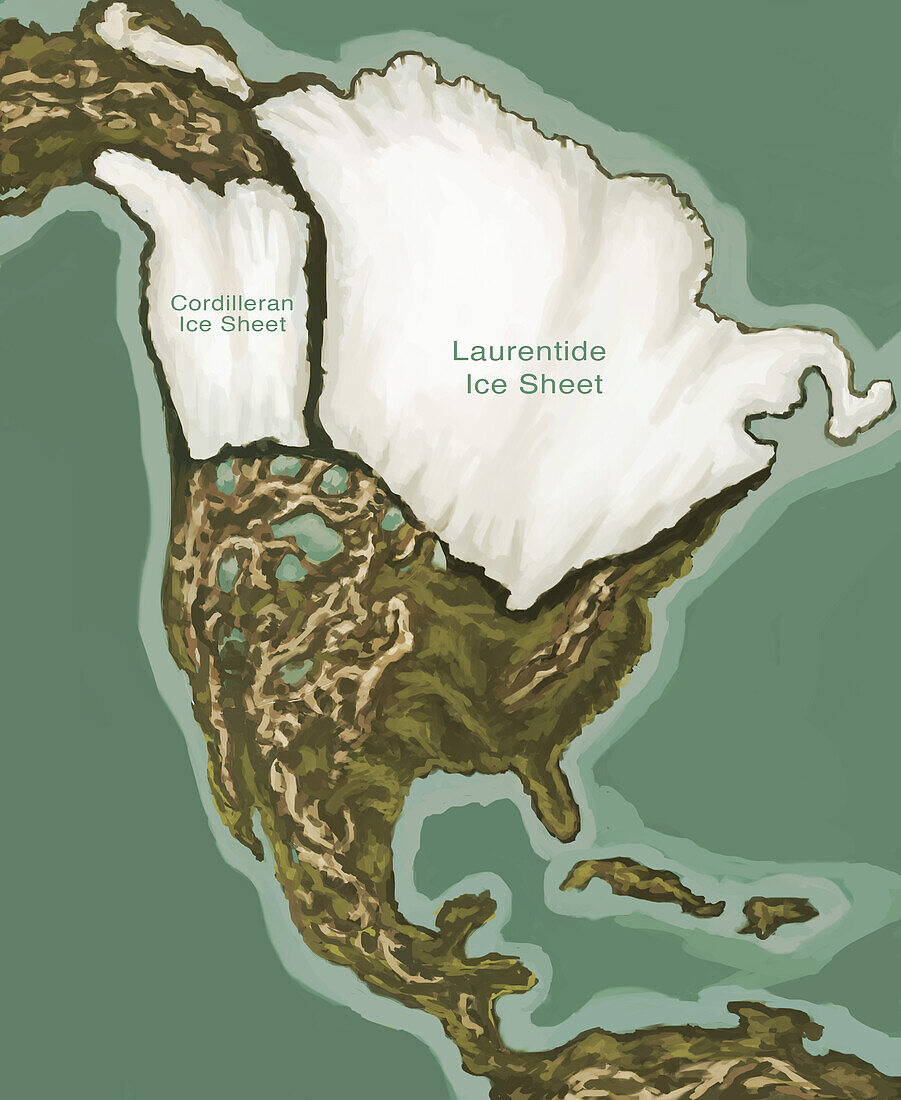 Ice Age in North America, Illustration