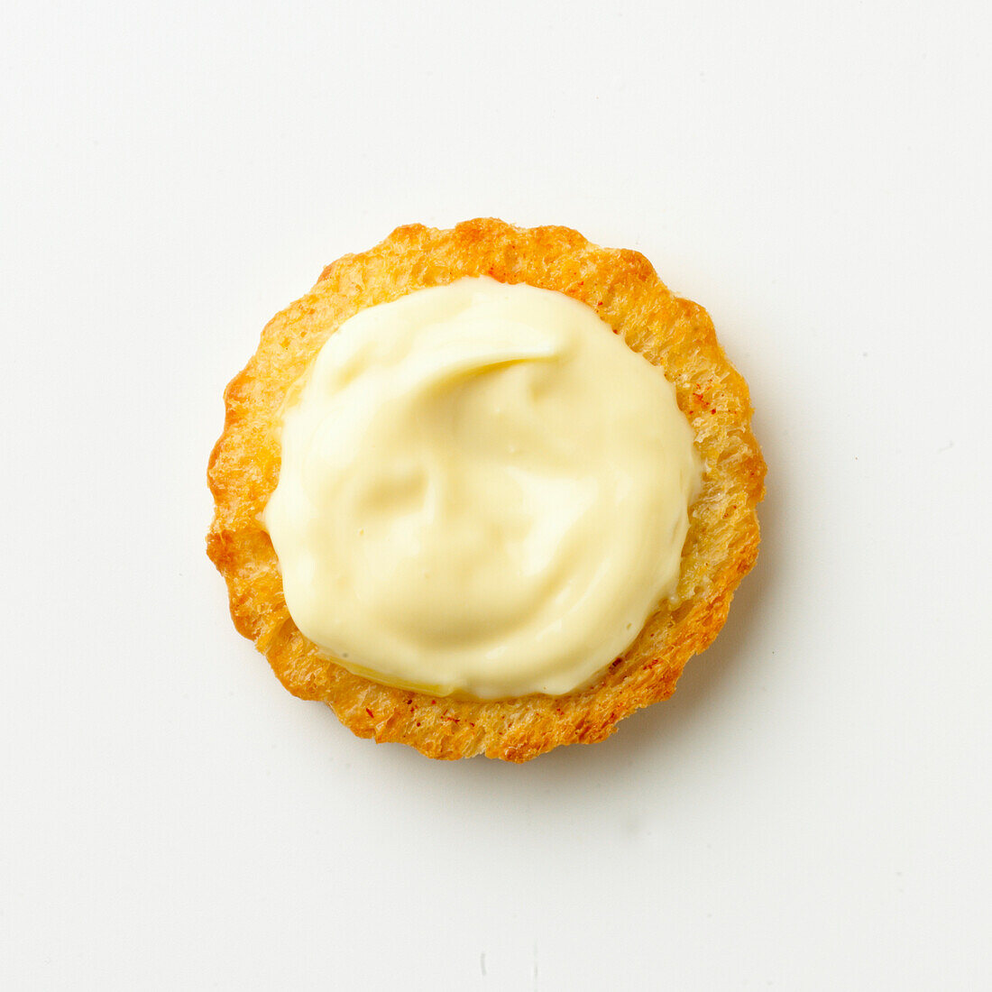 Lemon hollandaise croute canape