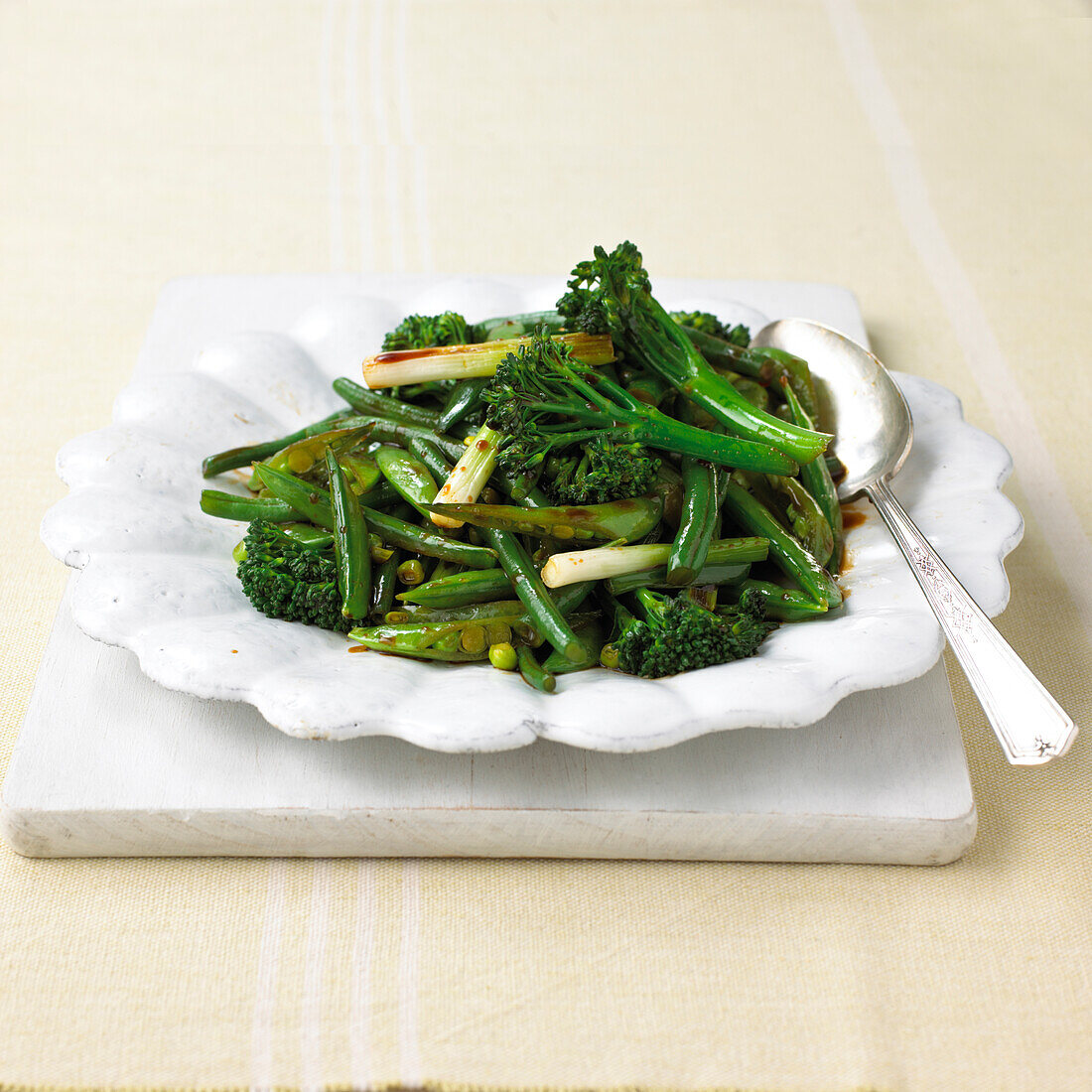 Stir fry green vegetables