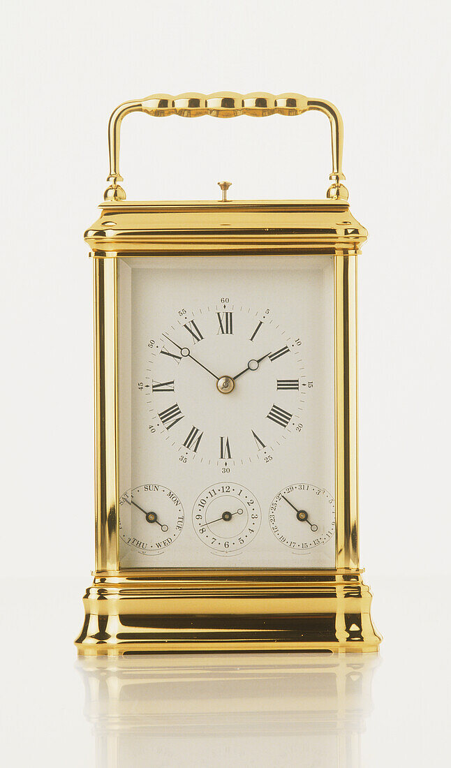 Gold carriage clock