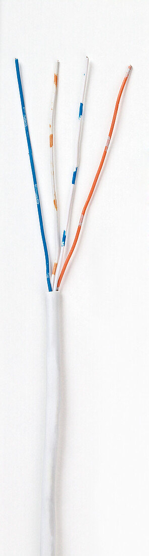 Four core telephone cable