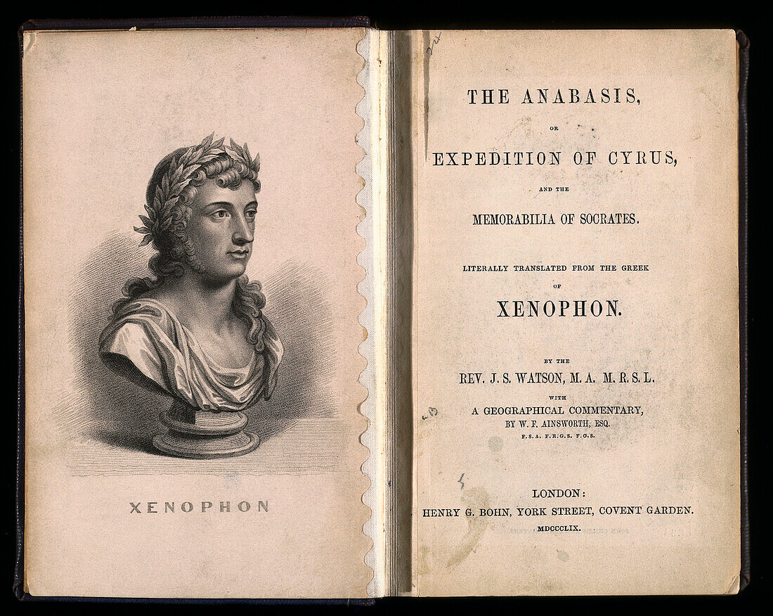 Title page of Xenophon's Anabasis