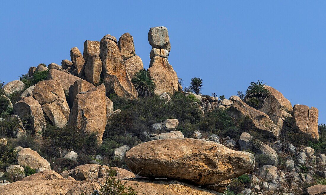 Rock formations, Karnataka, India