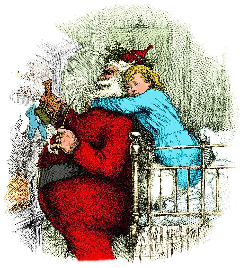 Santa Claus gets caught, 1889