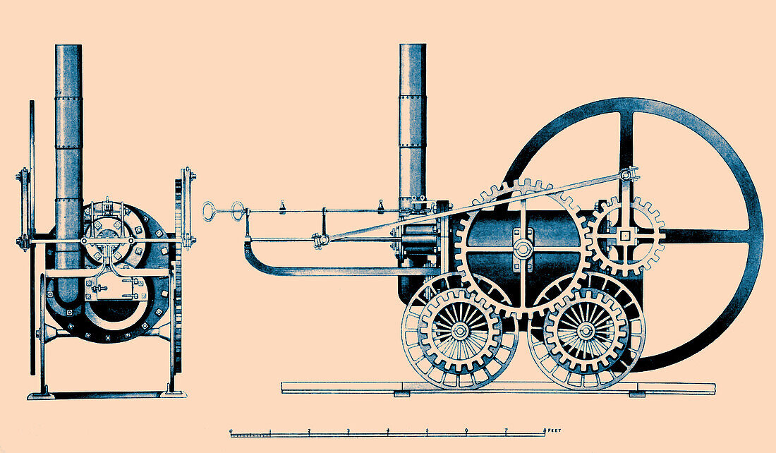 Trevithick Coalbrookdale locomotive, 1802