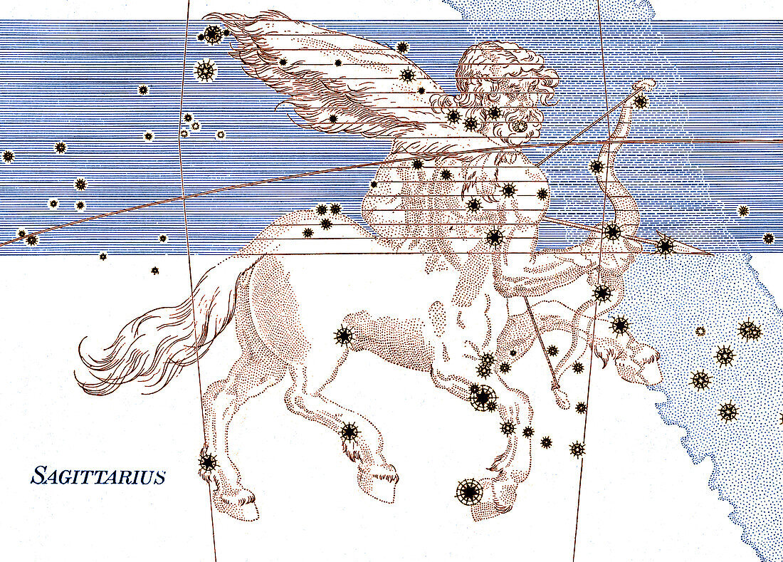 Sagittarius Constellation, Zodiac Sign, Bayer