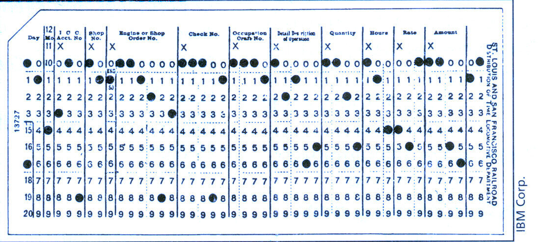 45 column punch cards