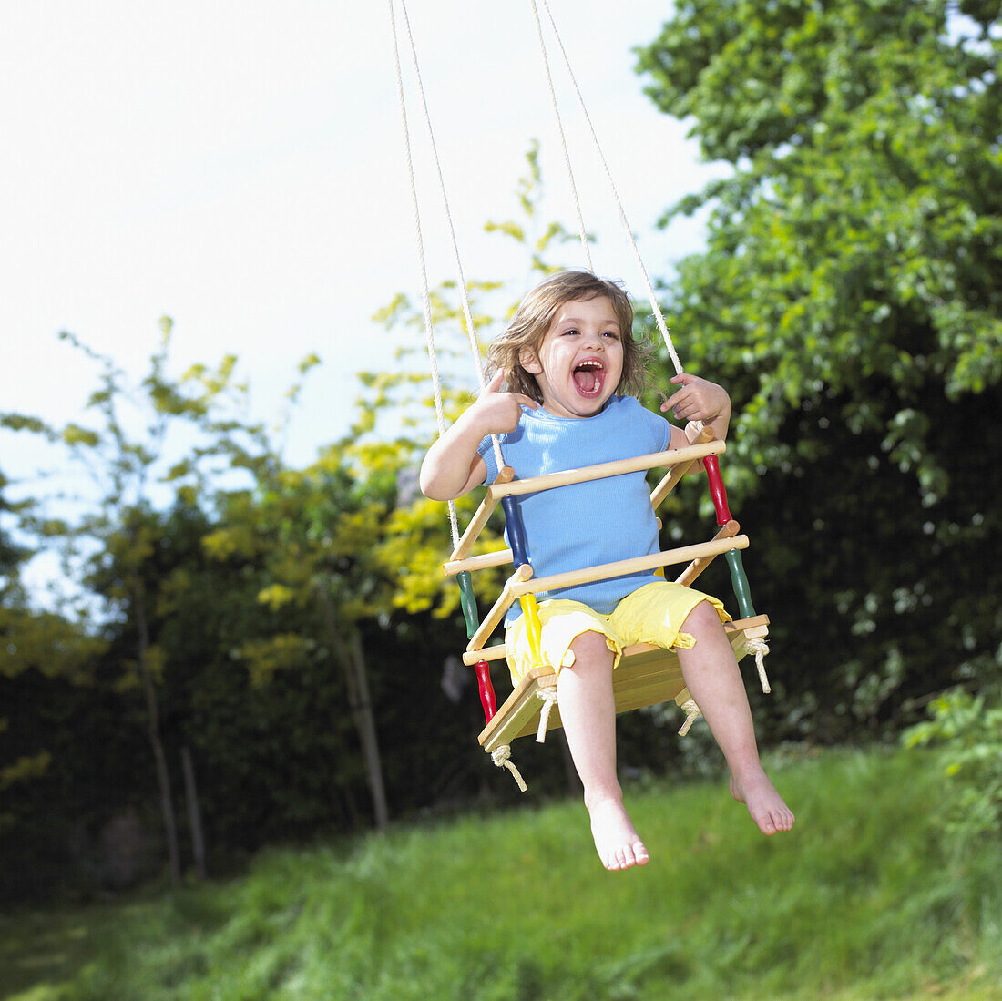 Girl on a swing