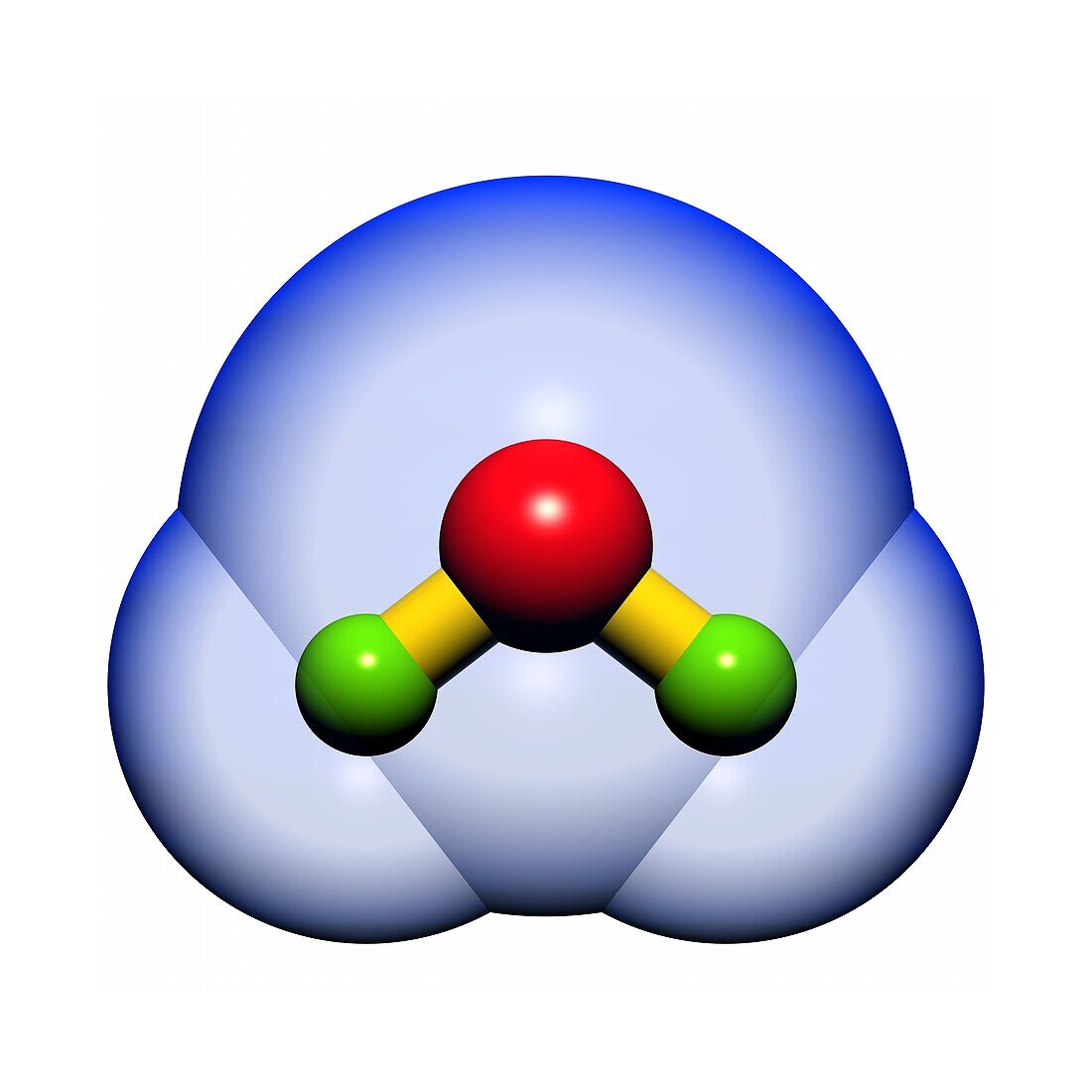 Water molecule, illustration