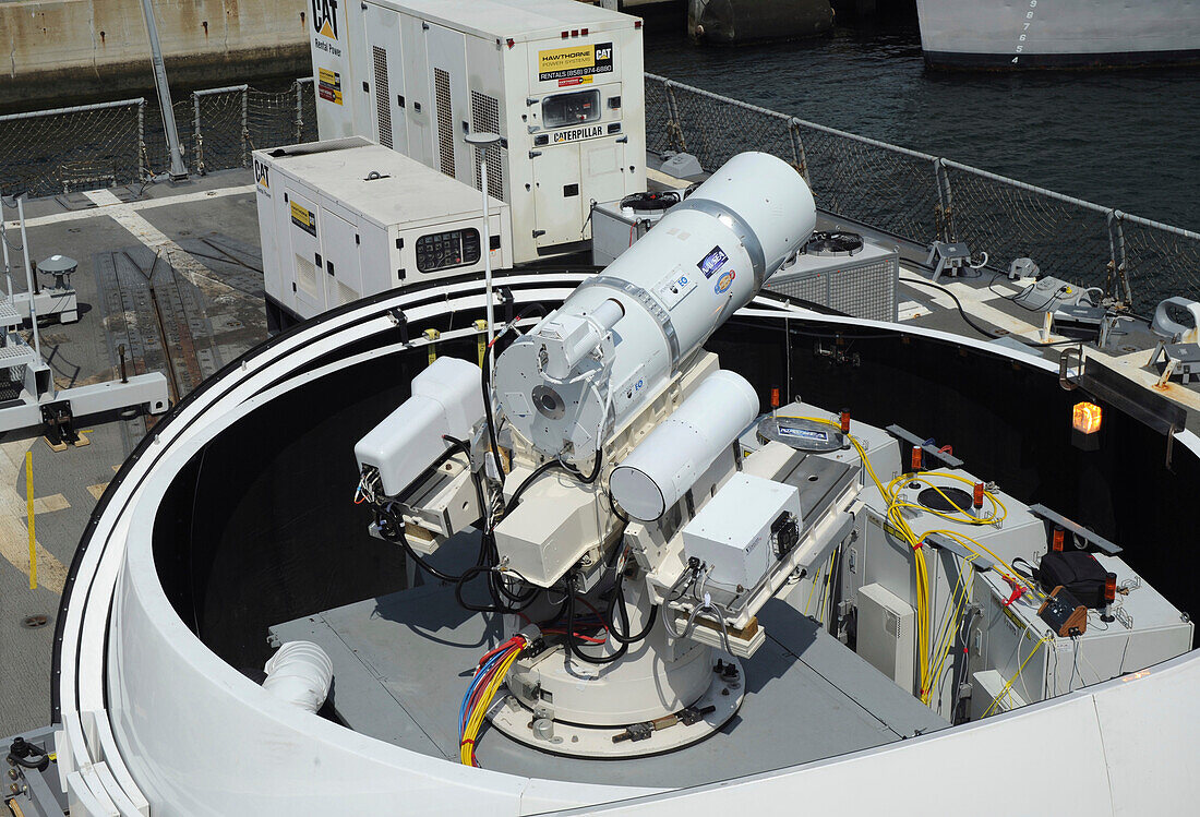 Laser Weapon System aboard USS Dewey