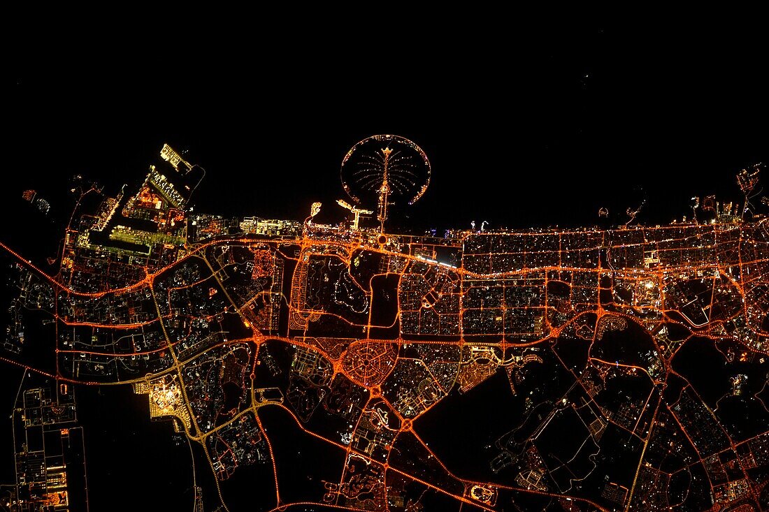 Dubai, United Arab Emirates, satellite image