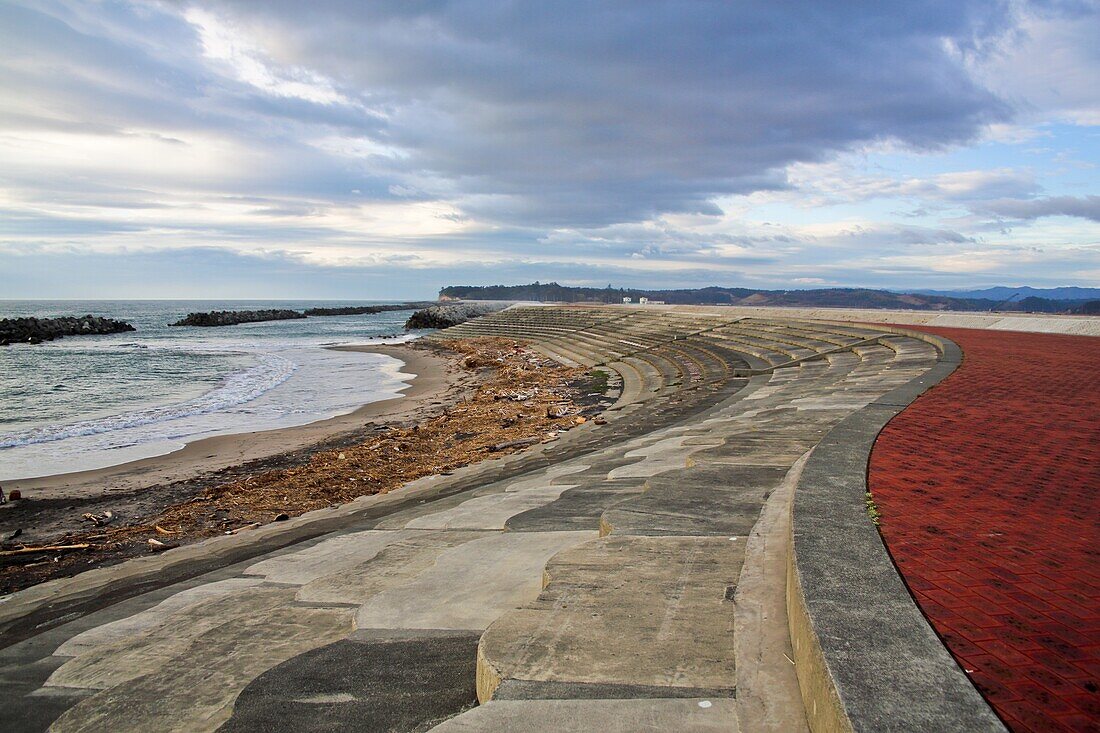 Seawall, Fukushima Prefecture, Japan