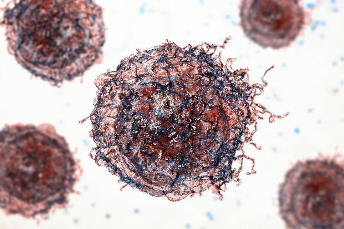 Cancer cells, illustration