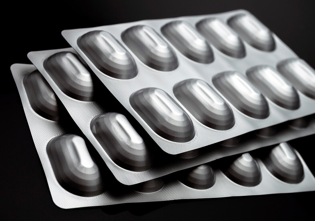 Blister packs of tablets