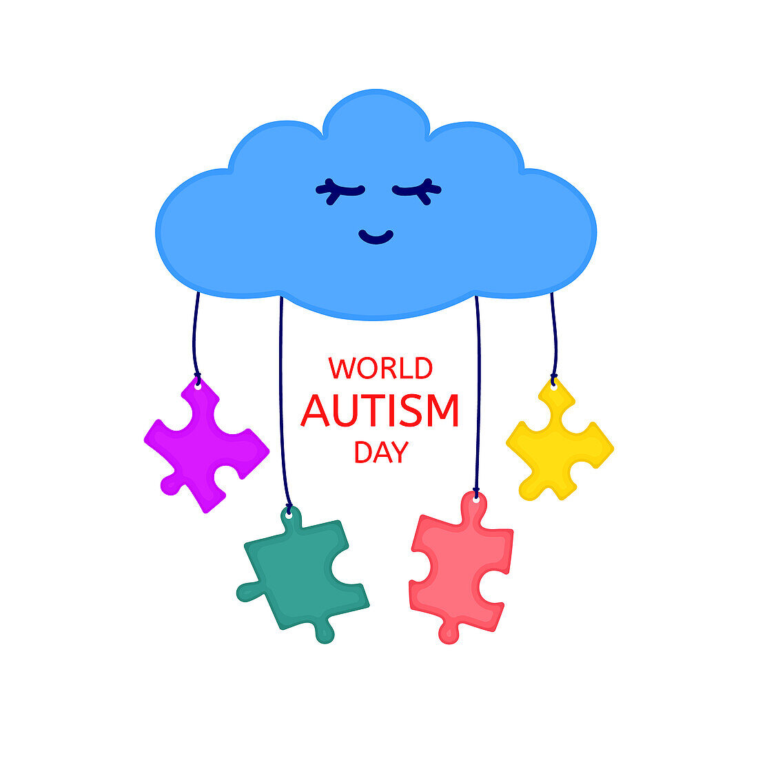 World Autism Day, conceptual illustration