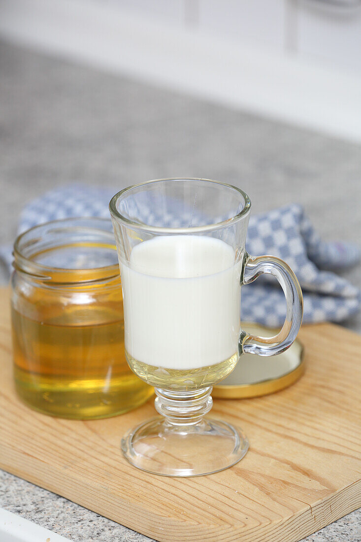 Honey milk (for dry cough)