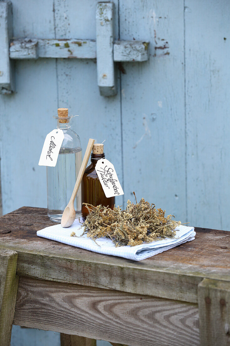 Homemade yarrow tincture (for stomach problems)