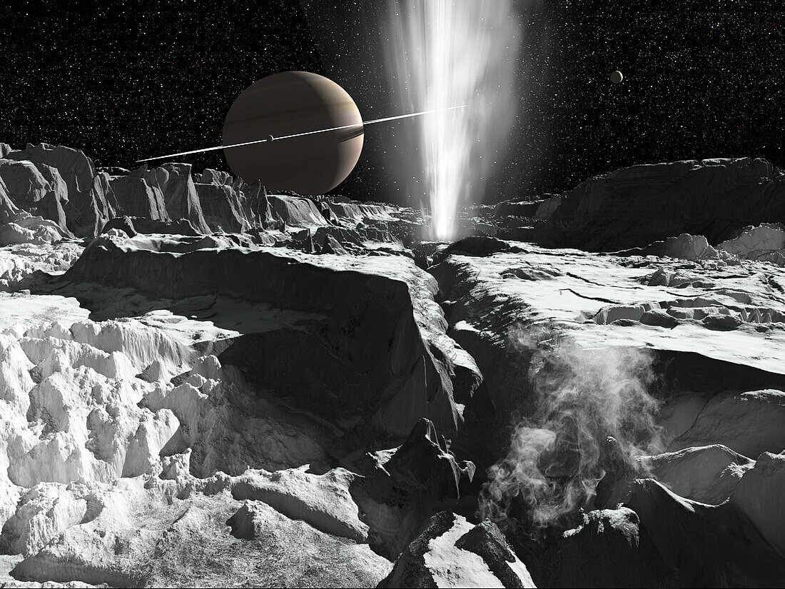 Fissure on Enceladus, illustration
