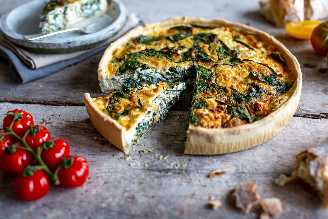 Spinach quiche