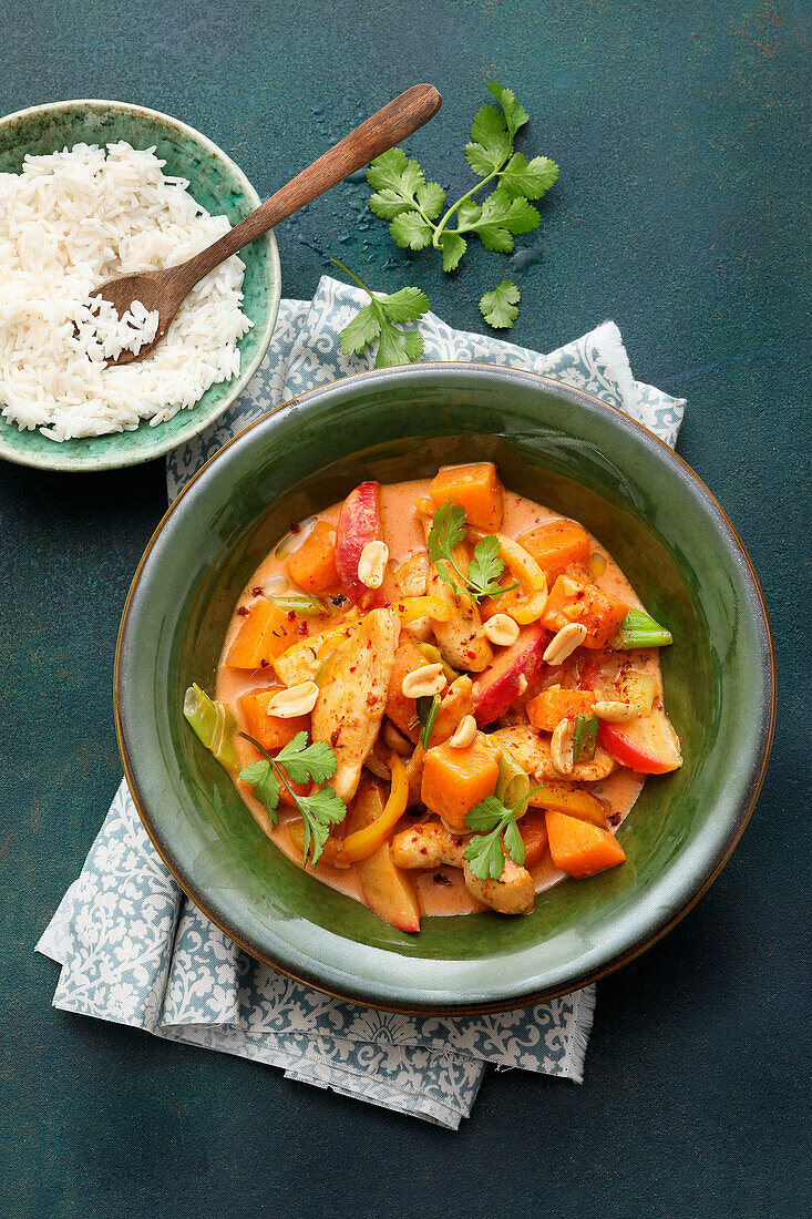 Asian chicken-pumpkin curry