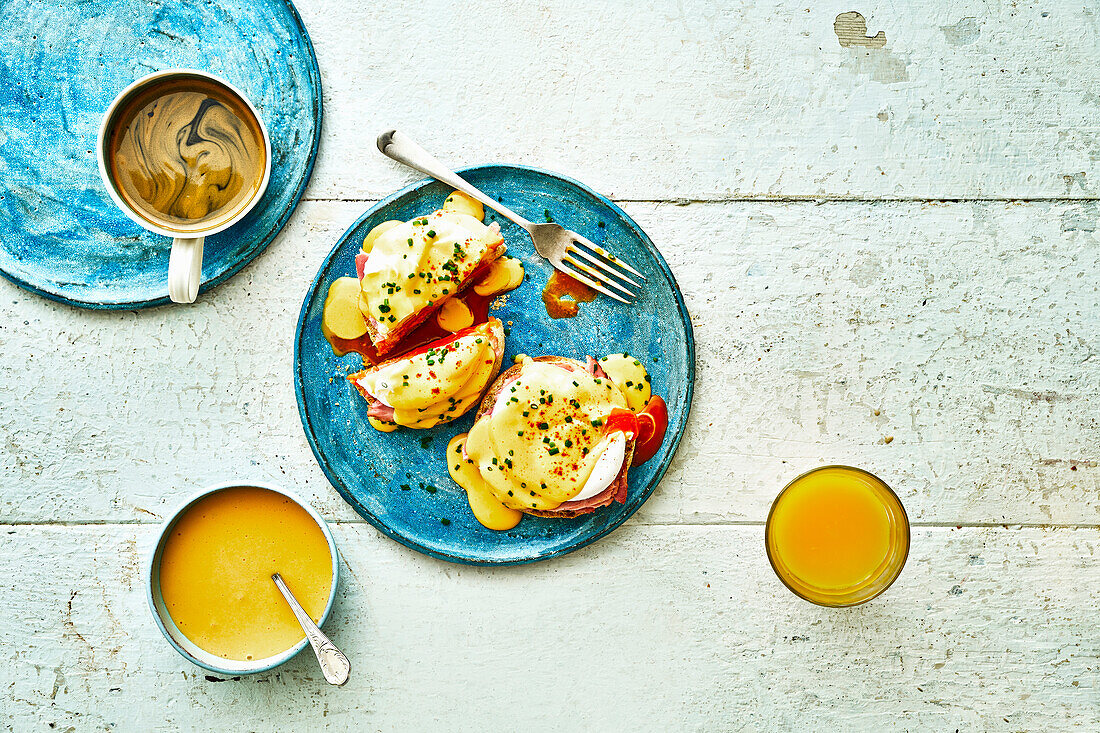 Egg Benedict zum Frühstück