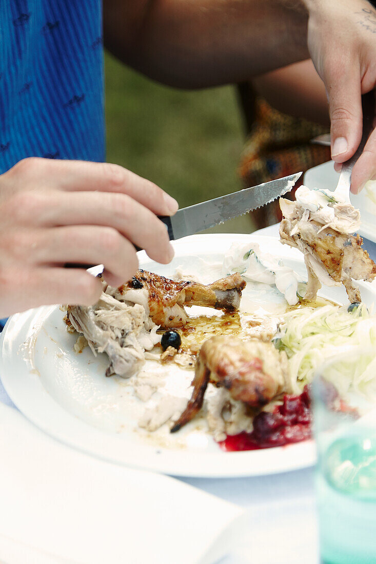 Brathähnchen mit Fenchelsalat