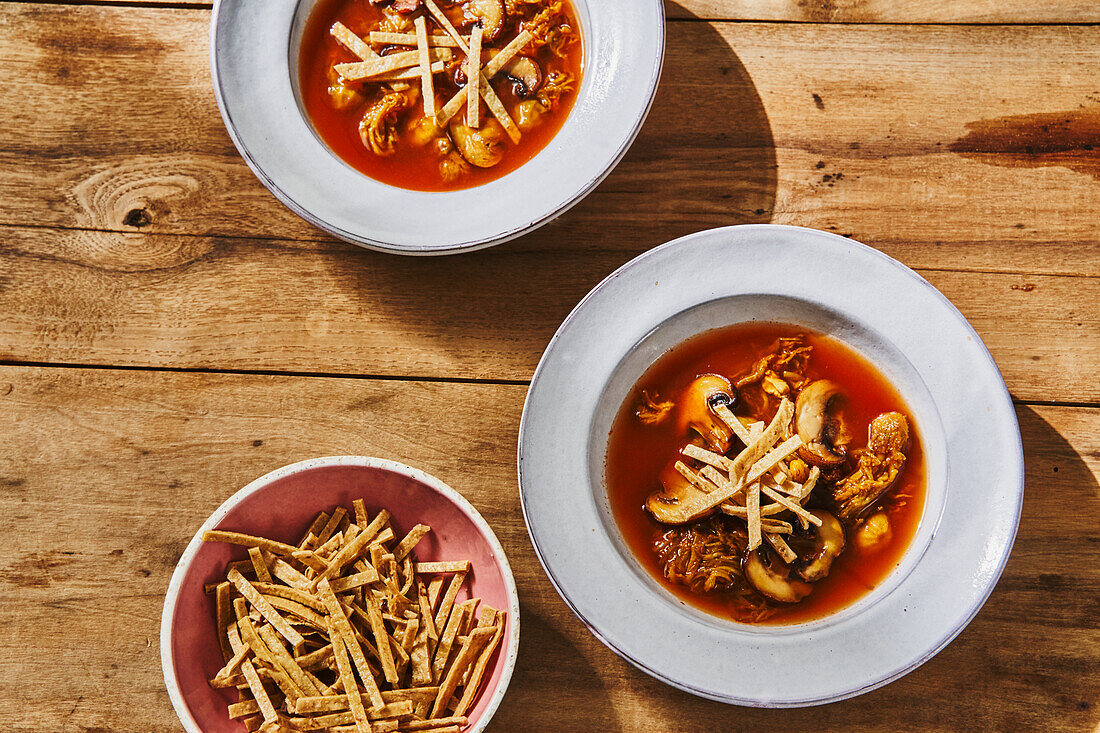 Sopa de Flor de Calabaza - Mexican pumpkin flower soup