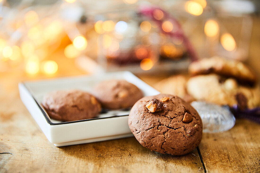 Oat nut cookies