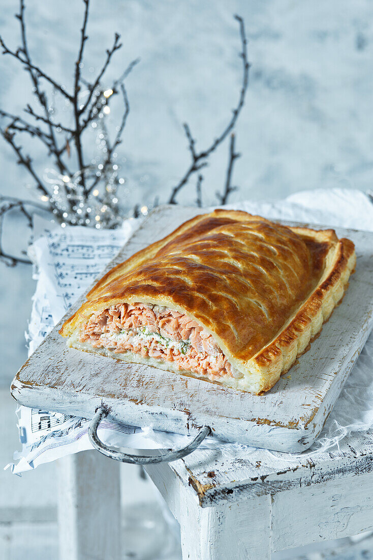 Salmon terrine for Christmas dinner