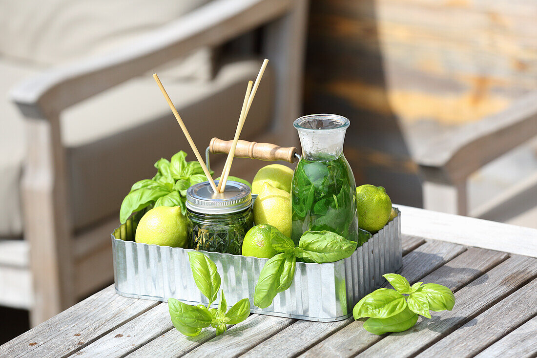 Basil lemonade (for digestion)