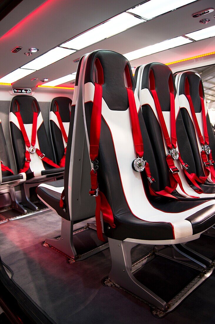 Passenger helicopter seats