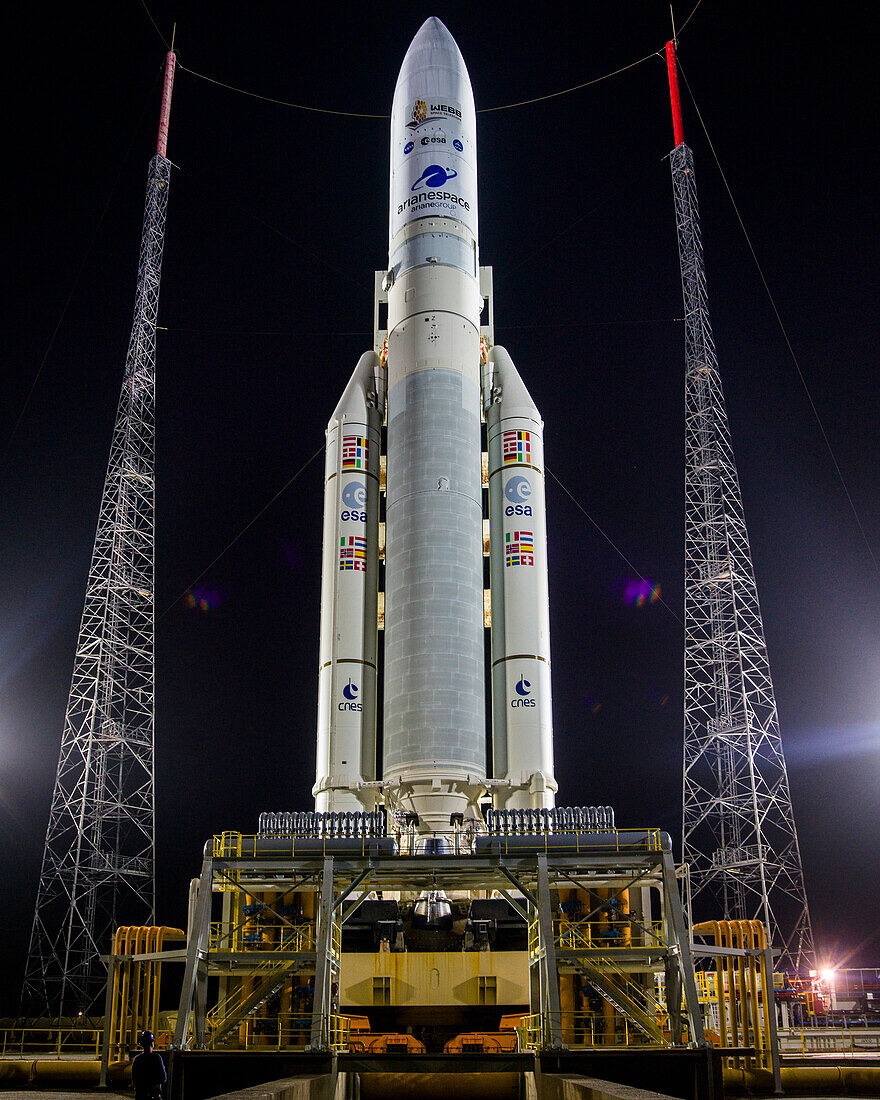 Ariane 5 rocket with James Webb Space Telescope