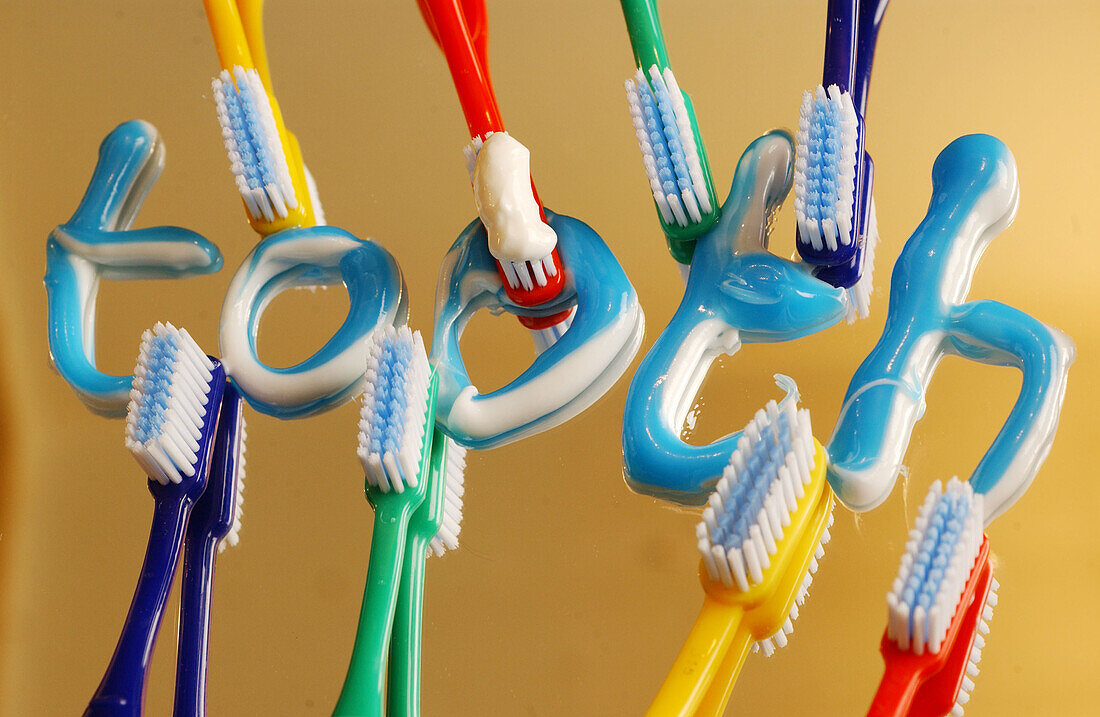 Toothbrushing, conceptual image