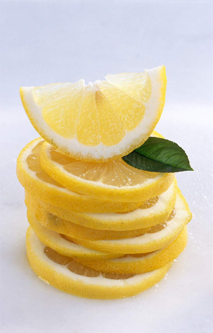 Stapel Zitronenscheiben