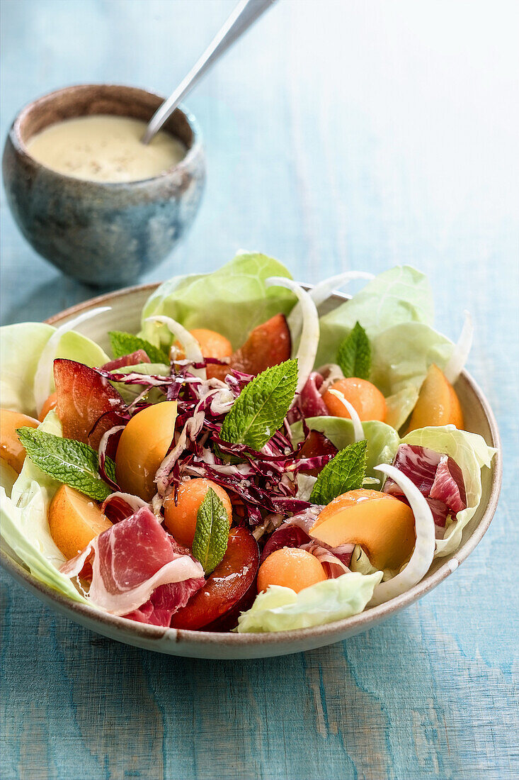 Fruity Salad with Iberico Ham