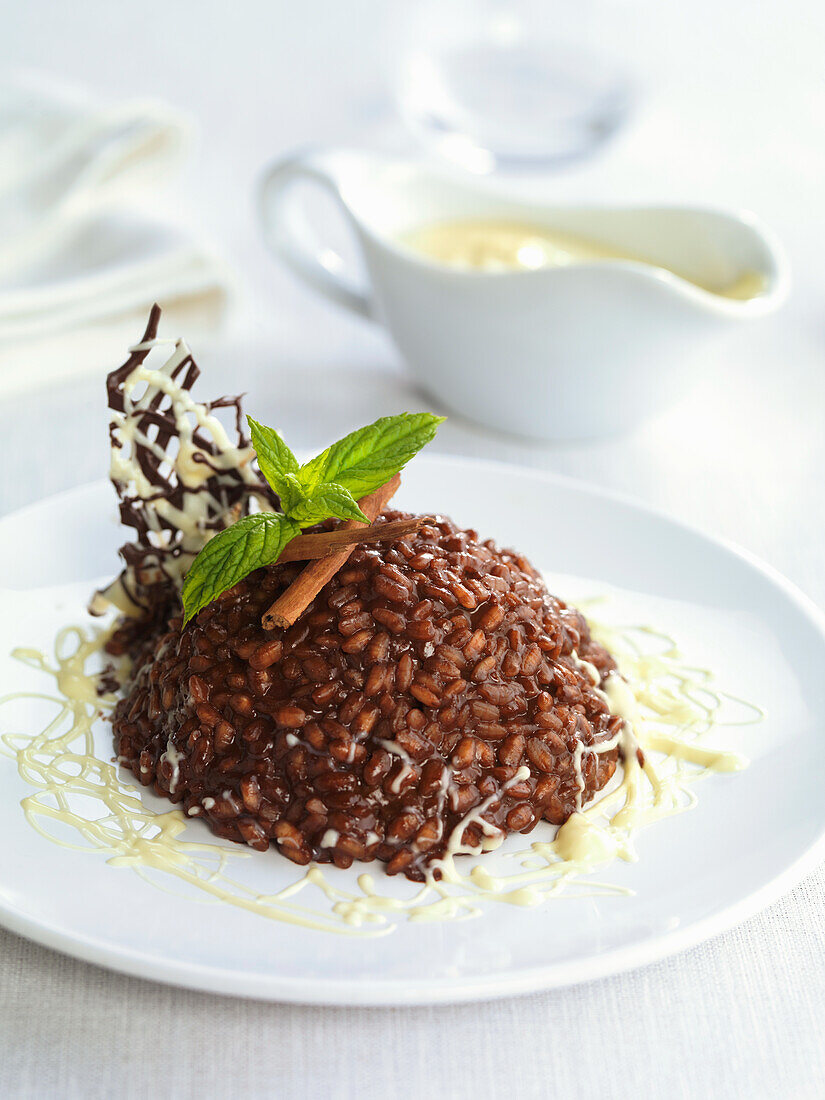 Chocolate risotto
