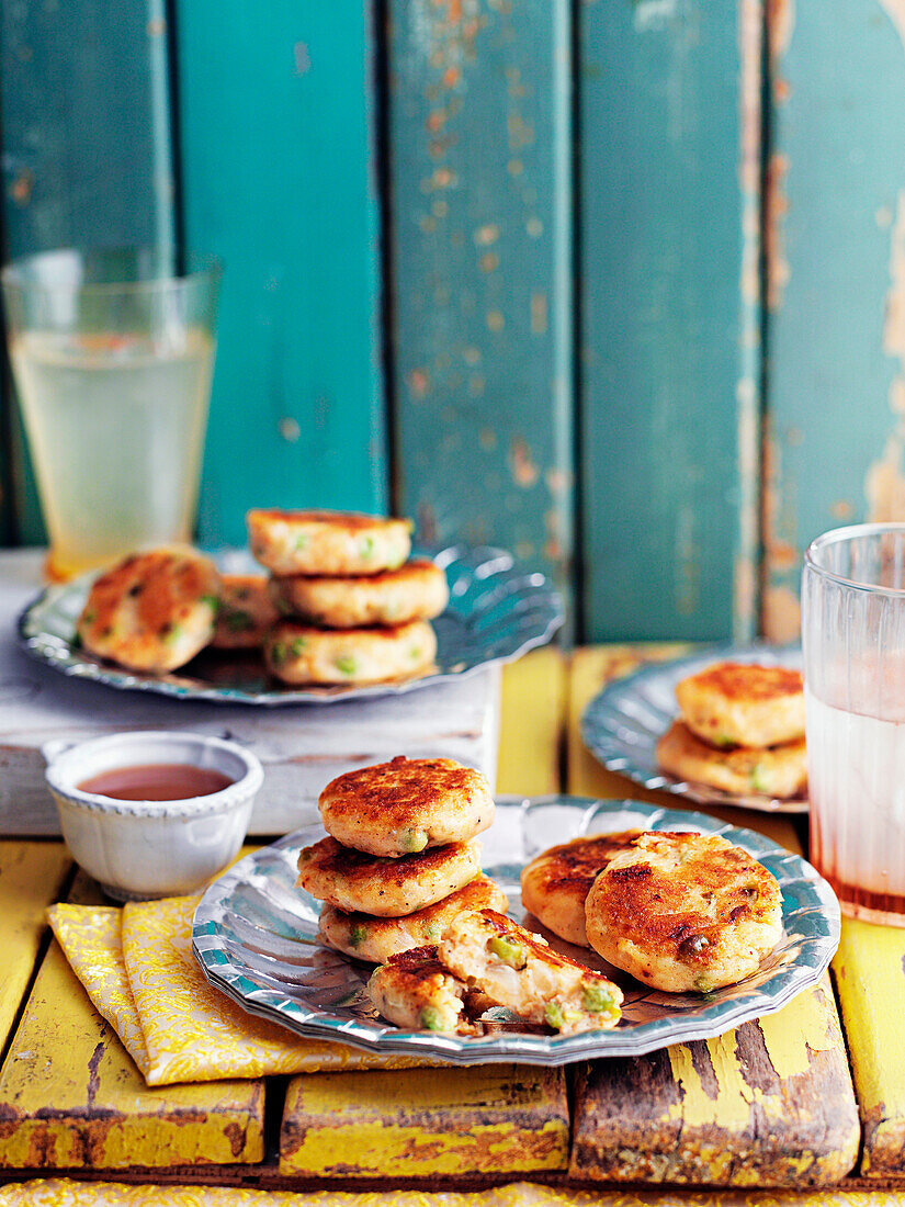 Aloo tikki - würzige Kartoffelkuchen (Indien)