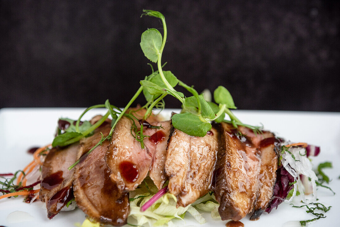 Smoked cured duck breast in Soy Ginger and Honey