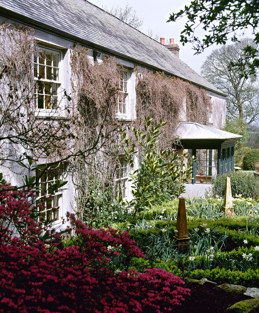 Exterior of country style cottage