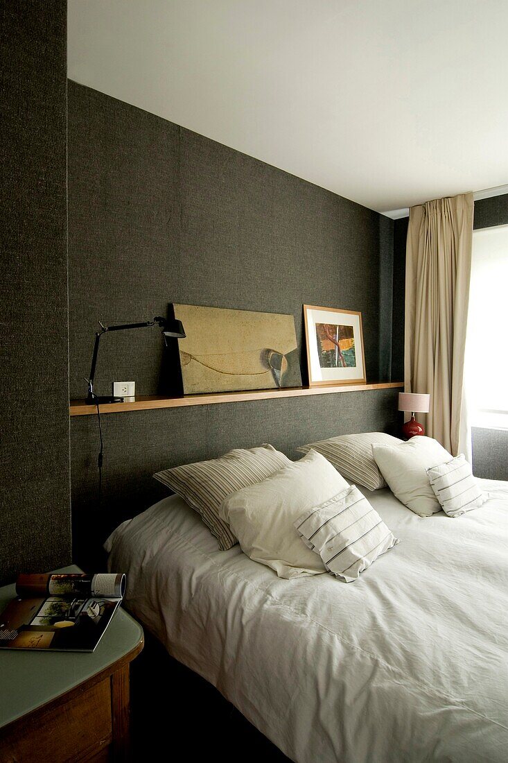 Modern bedroom, Nunez, Buenos Aires, Argentina