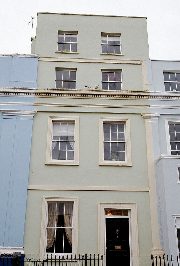 Tall Georgian house facade in Bristol 