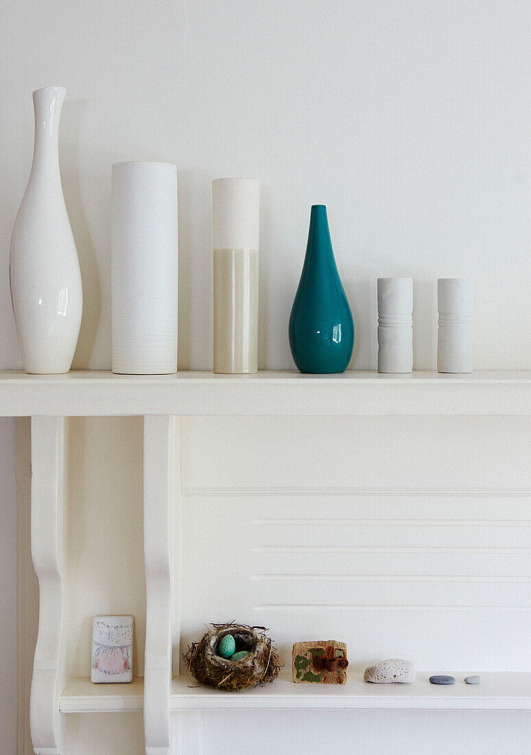 Ornaments on mantlepiece Wairarapa North Island New Zealand