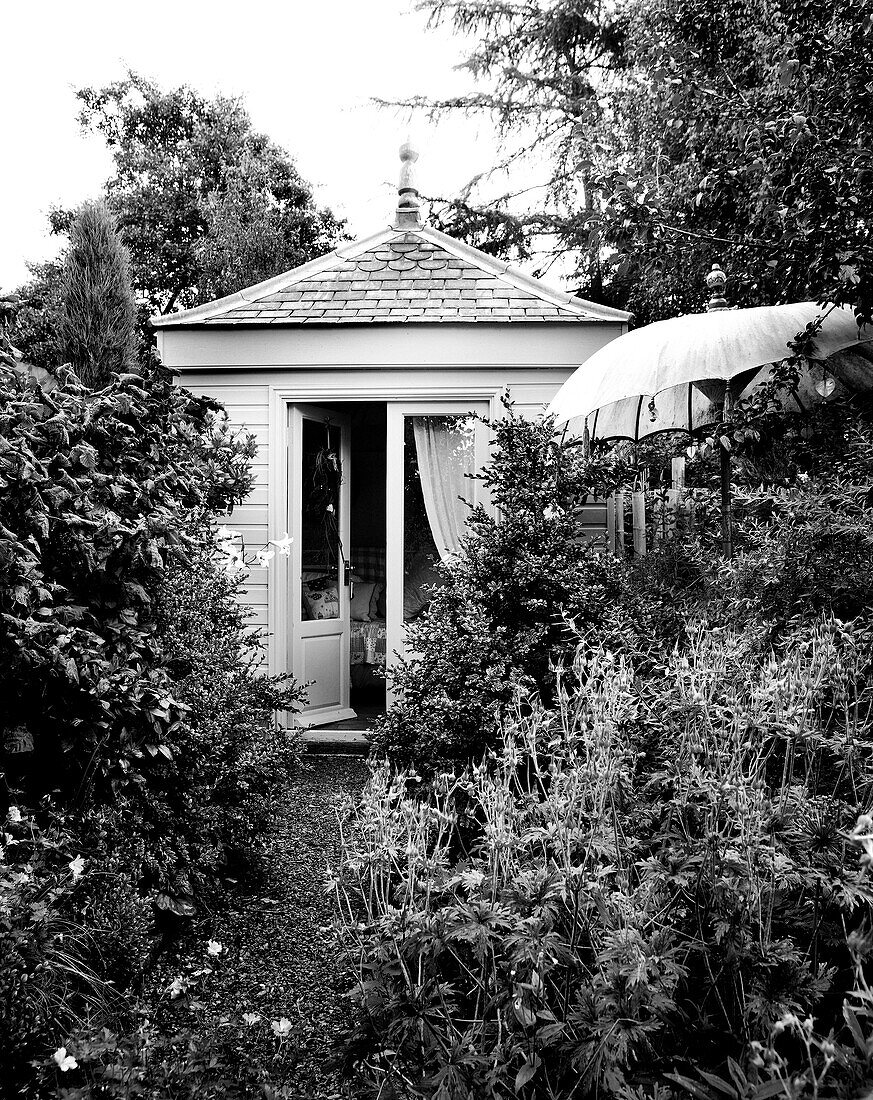 Summerhouse in Yorkshire garden