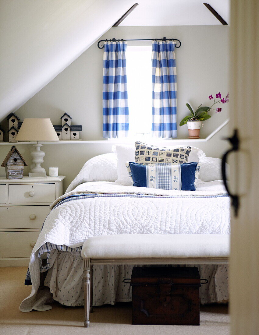 Childs room in attic conversion of Forest Row farmhouse Surrey England UK