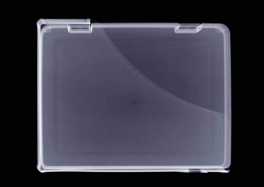 Plastic briefcase, X-ray