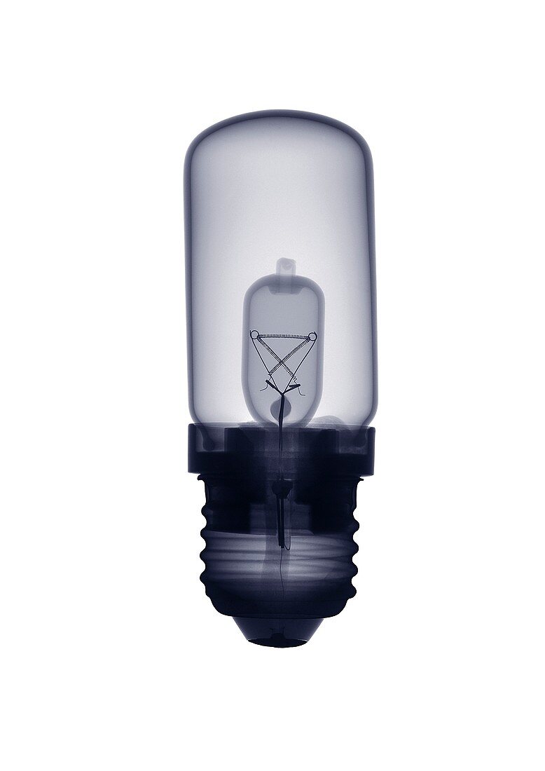 Screw-in light bulb, X-ray