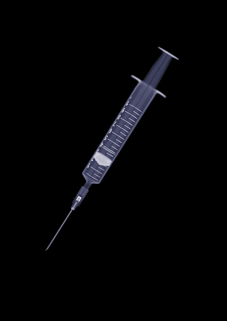 Medical syringe, X-ray