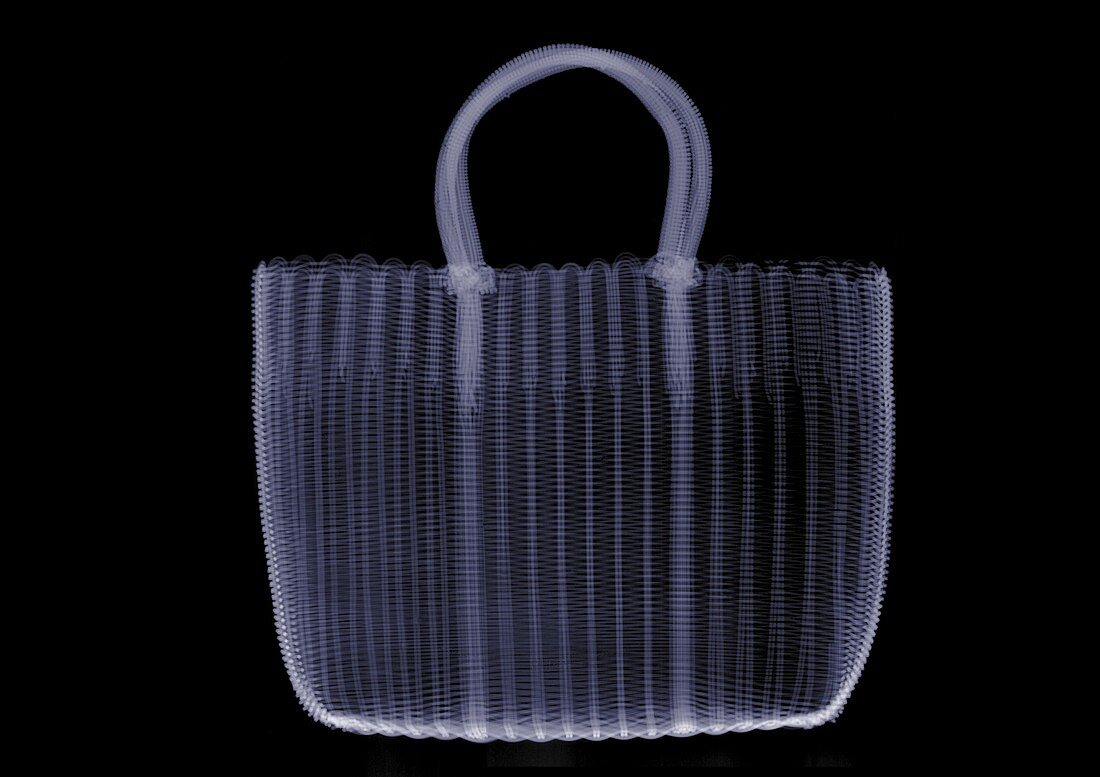 String shopping bag, X-ray