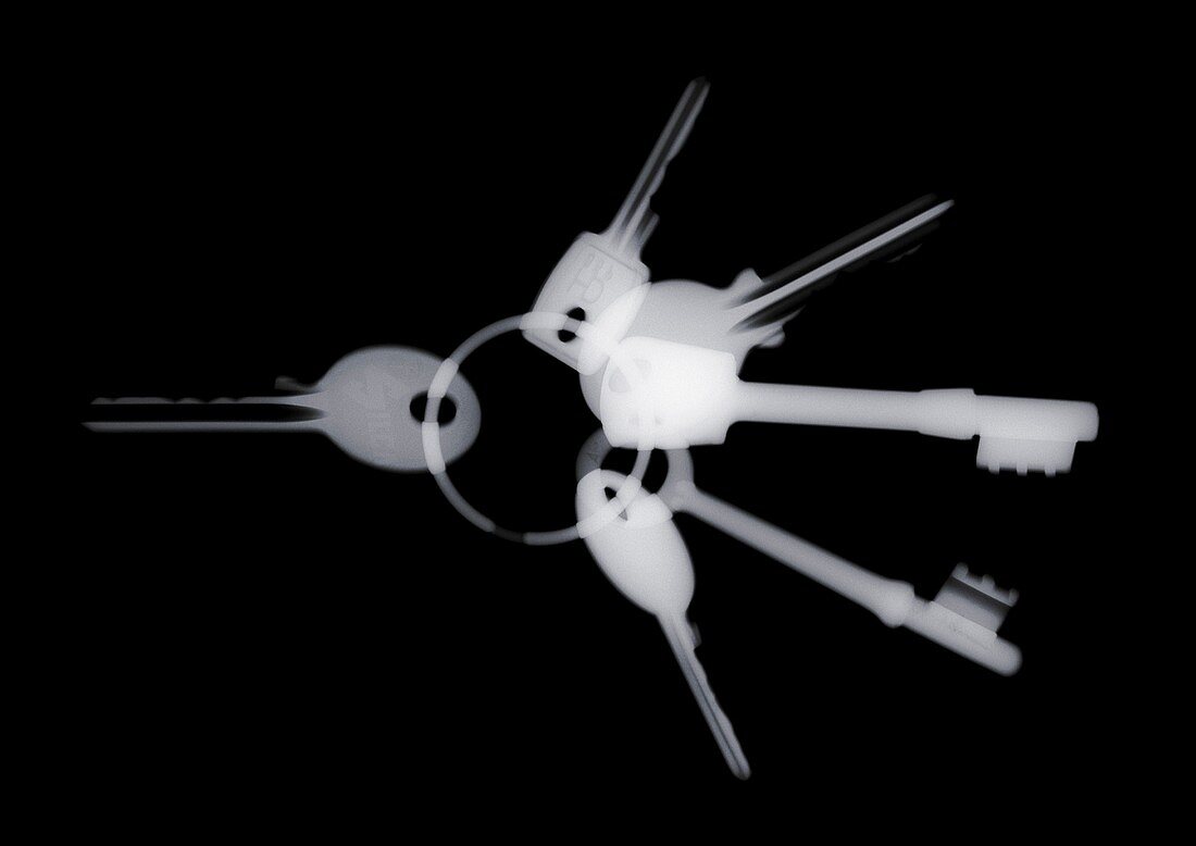 Set of keys, X-ray
