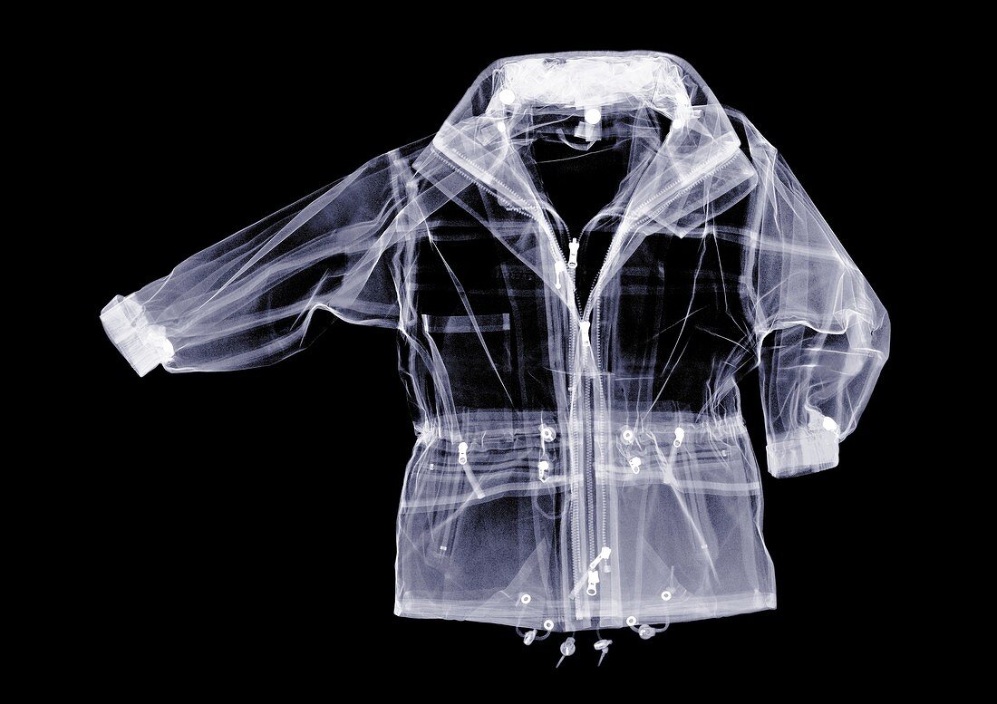 Waterproof jacket, X-ray